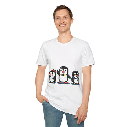 Penguin Pixel Tee — Cute Retro Pixel Art Penguins T-Shirt