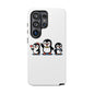 Penguin Pixel Trio Phone Case — Cute Retro 8‑Bit Penguin Family Protective Cover
