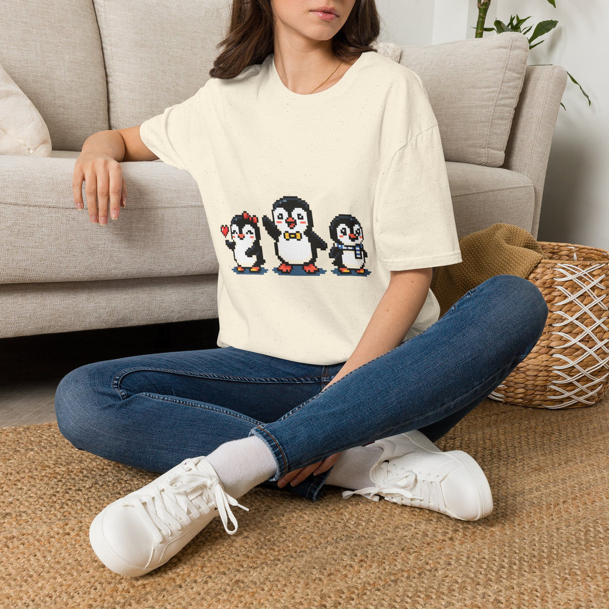 Penguin Pixel Tee — Cute Retro Pixel Art Penguins T-Shirt