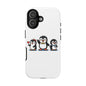 Penguin Pixel Trio Phone Case — Cute Retro 8‑Bit Penguin Family Protective Cover