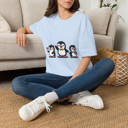 Penguin Pixel Tee — Cute Retro Pixel Art Penguins T-Shirt