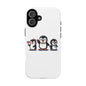Penguin Pixel Trio Phone Case — Cute Retro 8‑Bit Penguin Family Protective Cover