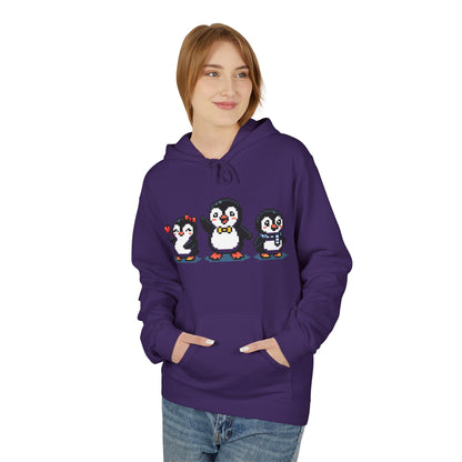 Pixel Penguin Hoodie — Cute Retro 8-Bit Penguin Family Pullover