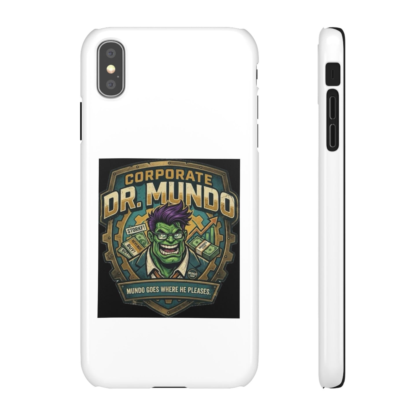 Corporate Dr. Mundo Phone Case — Funny Gaming Snap Case for League of Legends Fans