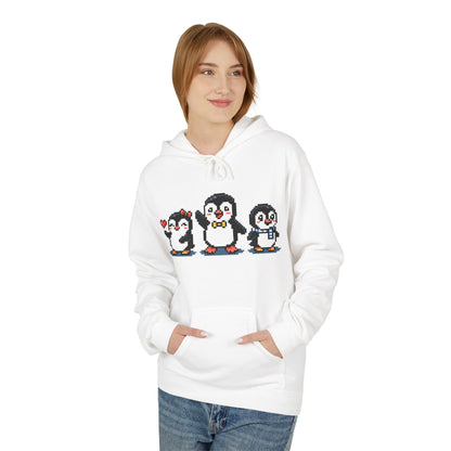 Pixel Penguin Hoodie — Cute Retro 8-Bit Penguin Family Pullover