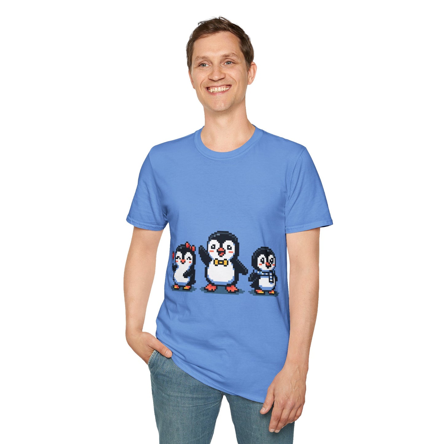 Penguin Pixel Tee — Cute Retro Pixel Art Penguins T-Shirt
