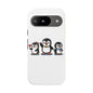 Penguin Pixel Trio Phone Case — Cute Retro 8‑Bit Penguin Family Protective Cover
