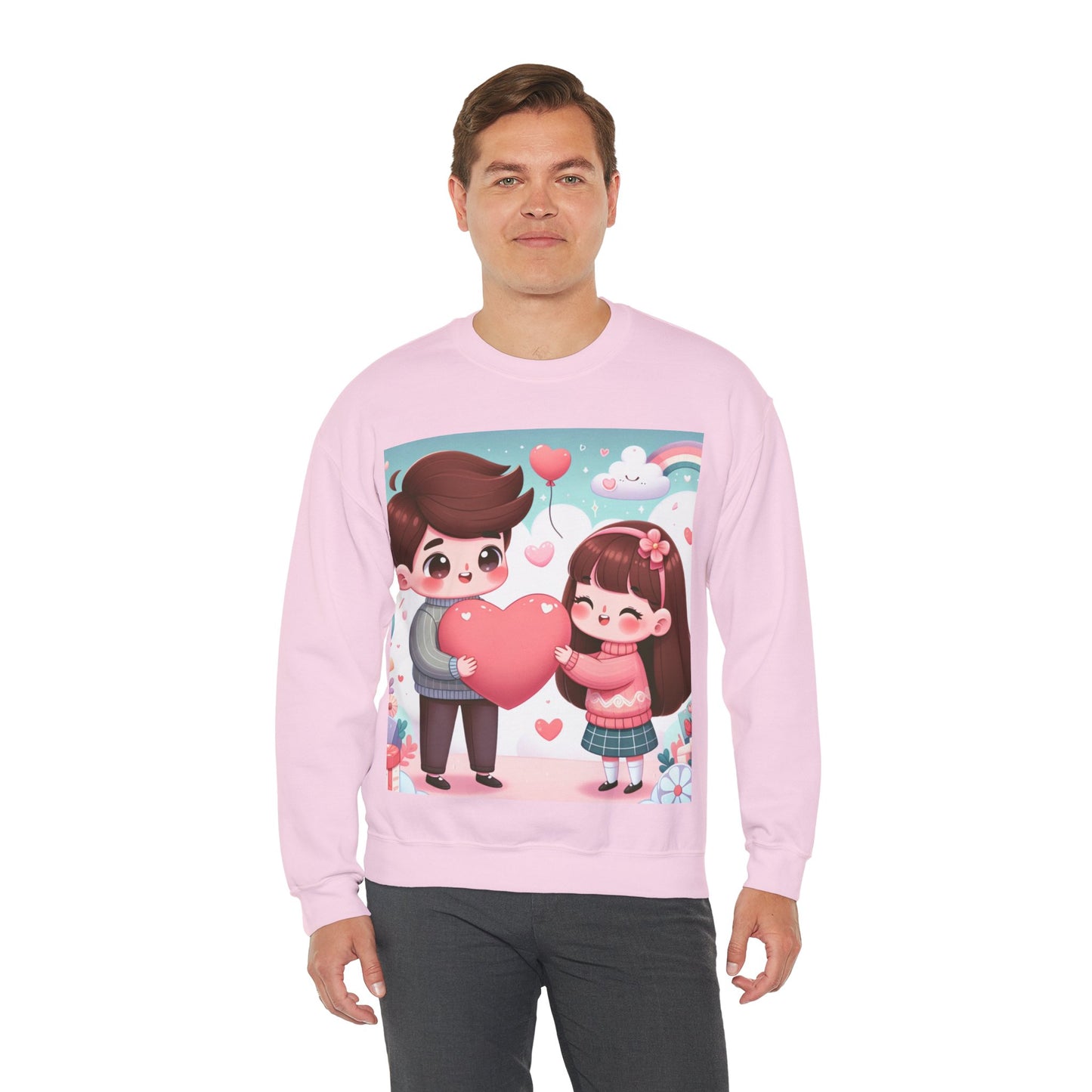 Cute Couples Love Sweatshirt - Unisex Heavy Blend™ - Perfect for Valentine’s Day & Anniversaries