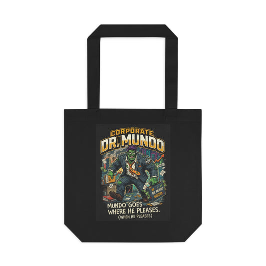 Tote Bag — Corporate Dr. Mundo Vintage Gaming Tote ("Mundo Goes Where He Pleases")