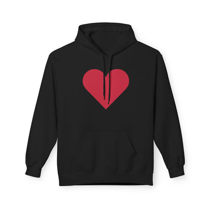 Heart & Rose Pattern Hoodie — Romantic Floral Valentine Pullover