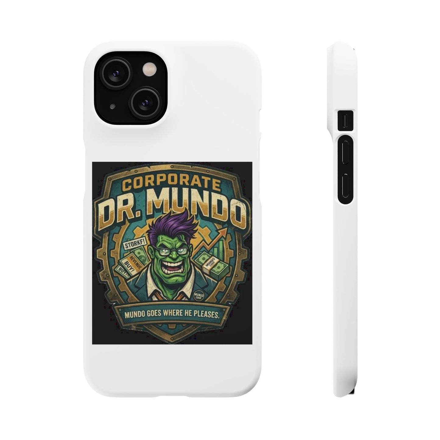 Corporate Dr. Mundo Phone Case — Funny Gaming Snap Case for League of Legends Fans