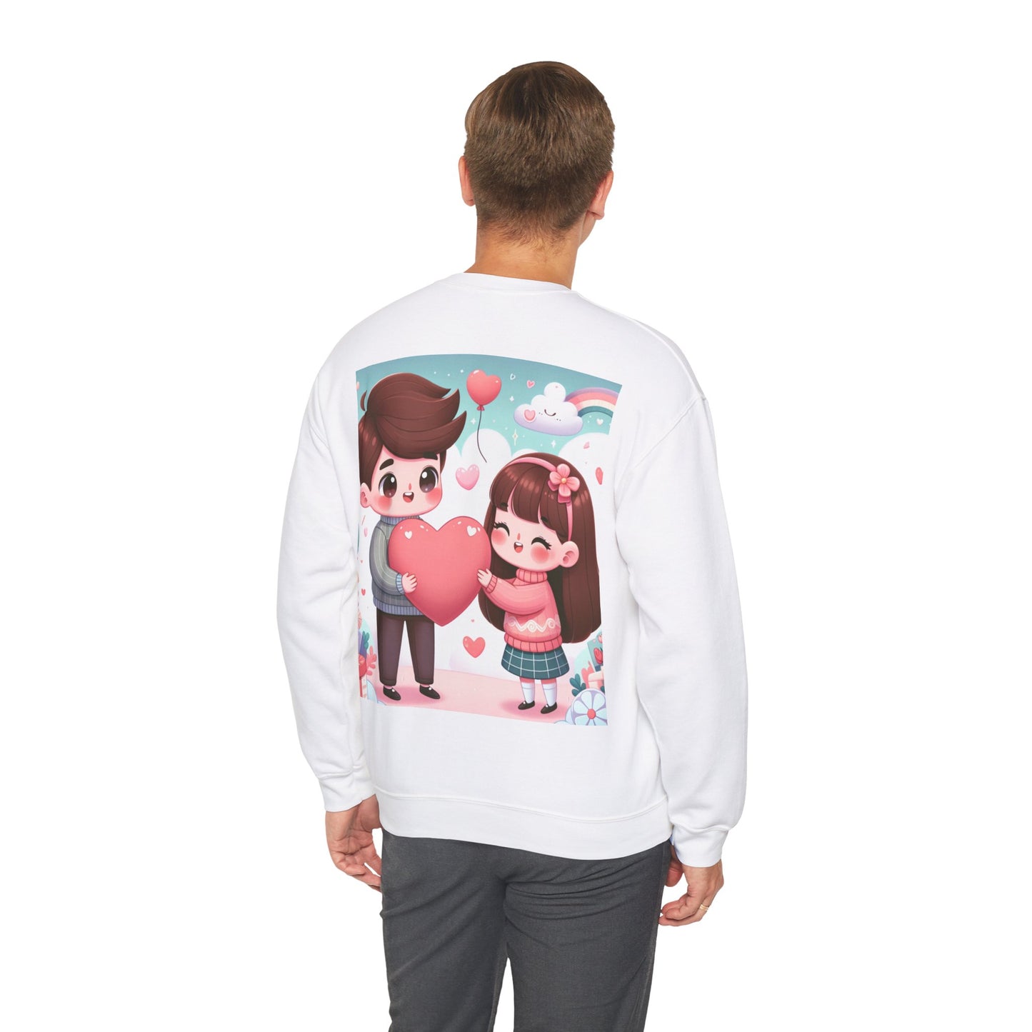 Cute Couples Love Sweatshirt - Unisex Heavy Blend™ - Perfect for Valentine’s Day & Anniversaries