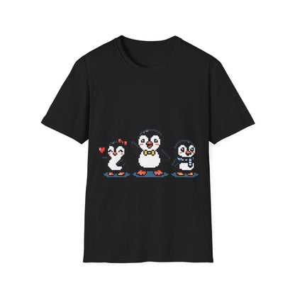 Penguin Pixel Tee — Cute Retro Pixel Art Penguins T-Shirt