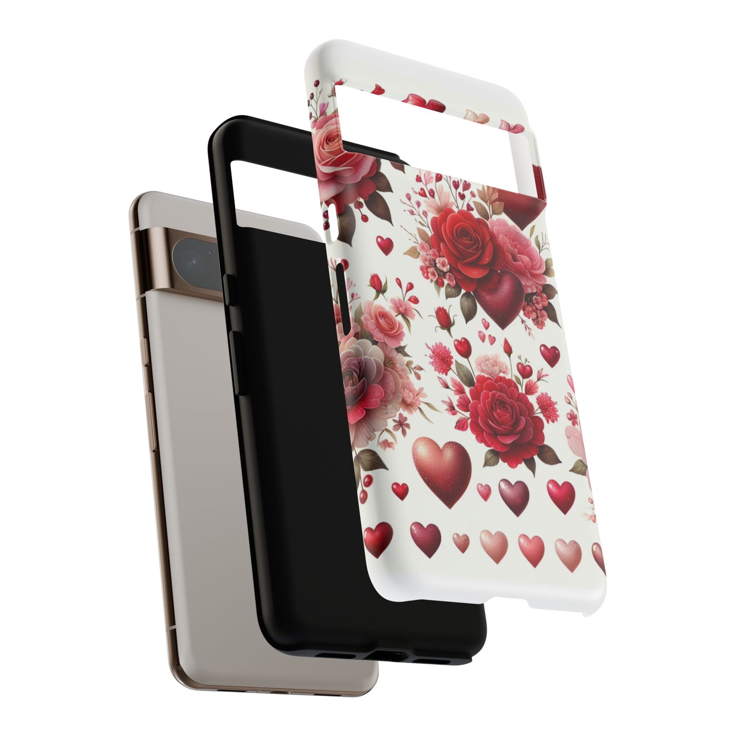 Heartfelt Floral Phone Case | Tough Cases for Love & Romance