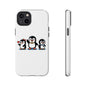 Penguin Pixel Trio Phone Case — Cute Retro 8‑Bit Penguin Family Protective Cover