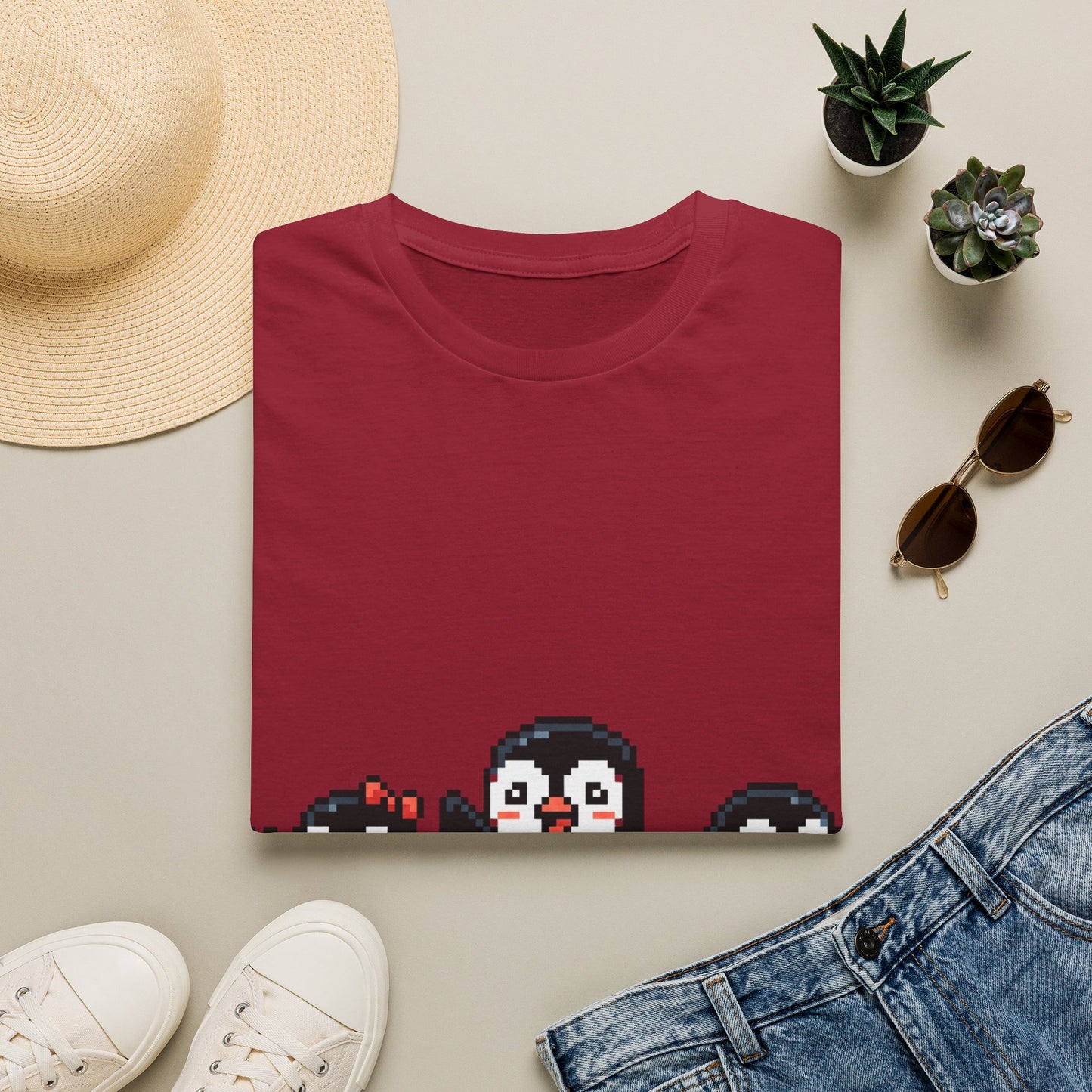 Penguin Pixel Tee — Cute Retro Pixel Art Penguins T-Shirt