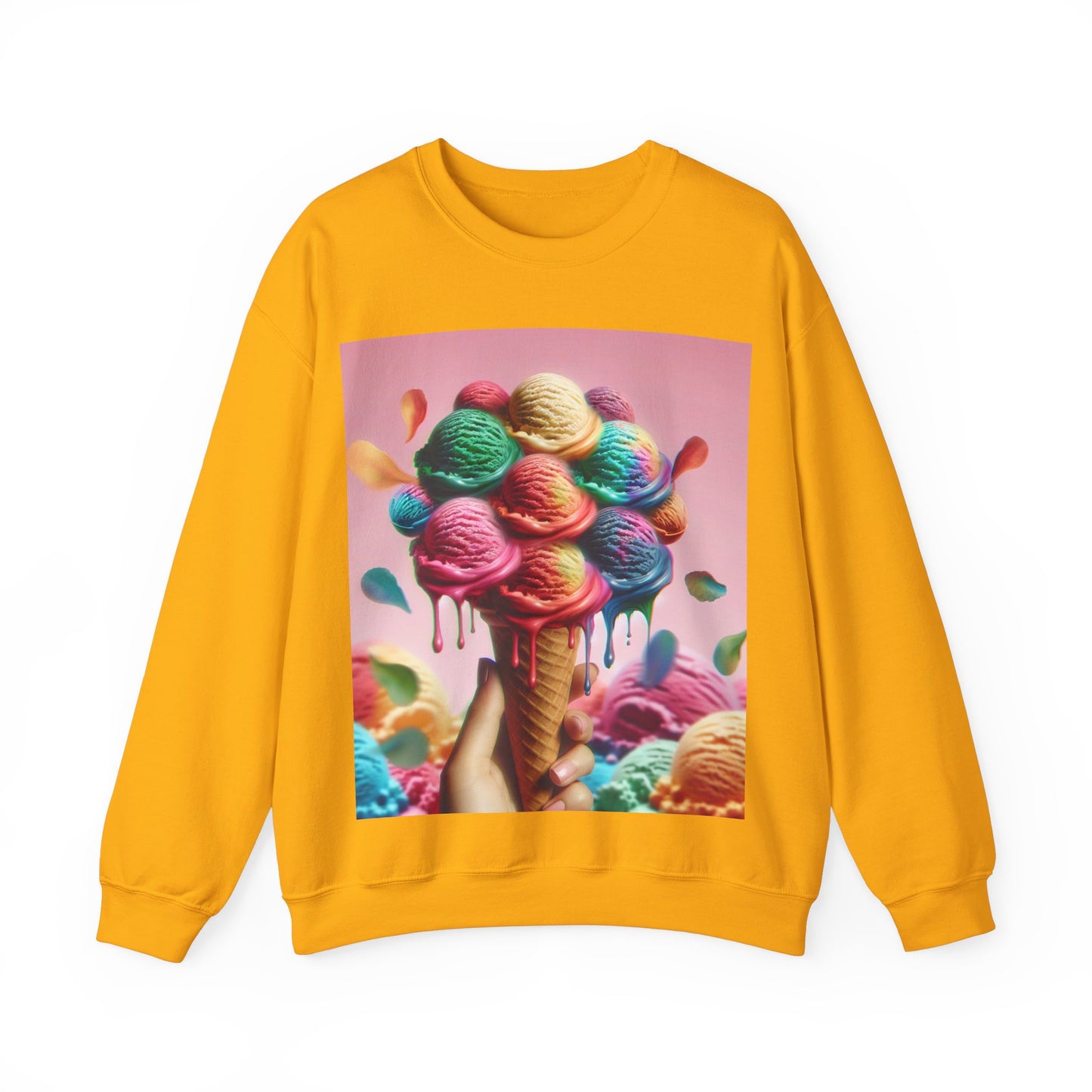 Colorful Ice Cream Crewneck Sweatshirt - Sweet Summer Vibes