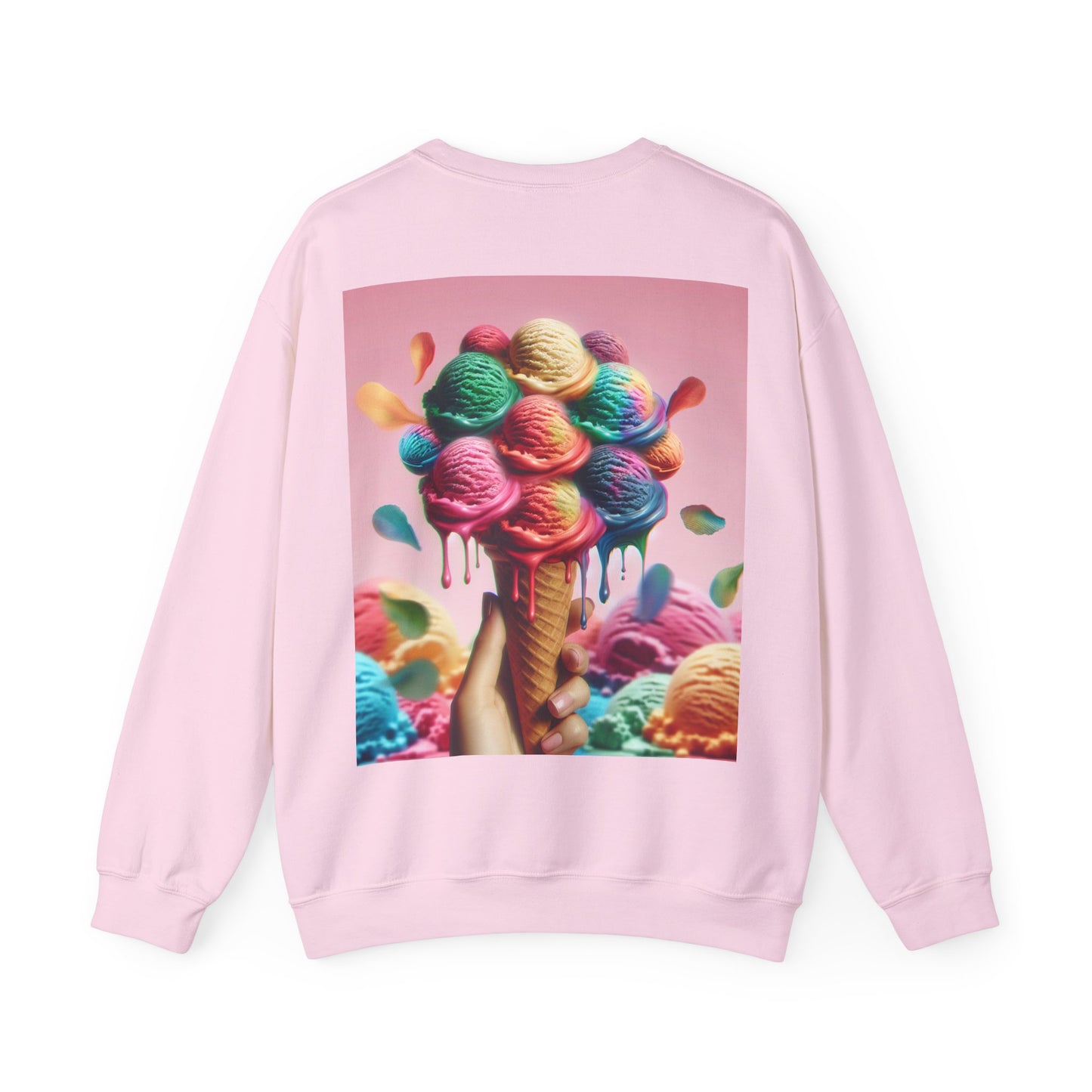 Colorful Ice Cream Crewneck Sweatshirt - Sweet Summer Vibes