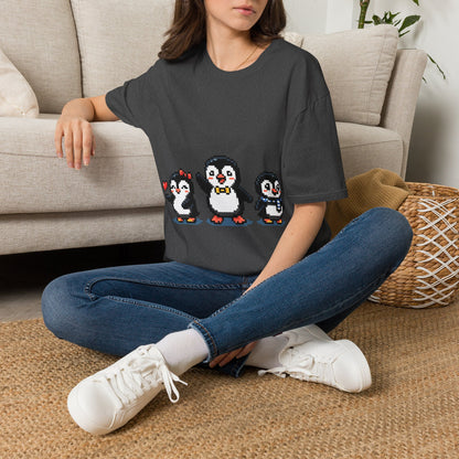 Penguin Pixel Tee — Cute Retro Pixel Art Penguins T-Shirt