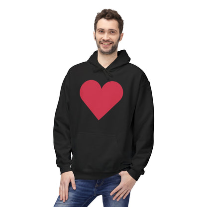 Heart & Rose Pattern Hoodie — Romantic Floral Valentine Pullover
