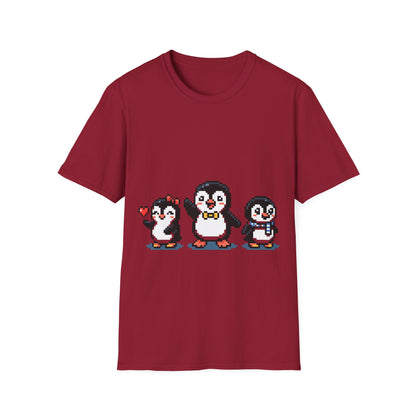 Penguin Pixel Tee — Cute Retro Pixel Art Penguins T-Shirt