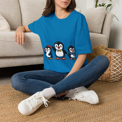 Penguin Pixel Tee — Cute Retro Pixel Art Penguins T-Shirt