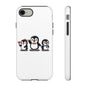 Penguin Pixel Trio Phone Case — Cute Retro 8‑Bit Penguin Family Protective Cover