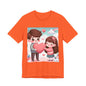 Cute Couple Heart Graphic Tee - Valentine Kawaii Love T-Shirt