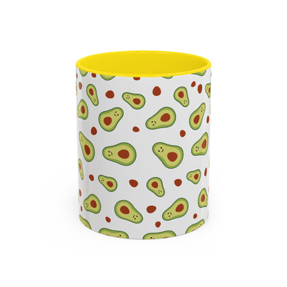 Quirky Avocado Print Coffee Mug - Fun Kitchen Accessory for Unique Coffee Lovers