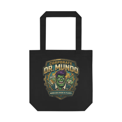 Tote Bag — "Corporate Dr. Mundo" Gamer Tote with Humorous League of Legends Design
