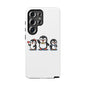 Penguin Pixel Trio Phone Case — Cute Retro 8‑Bit Penguin Family Protective Cover