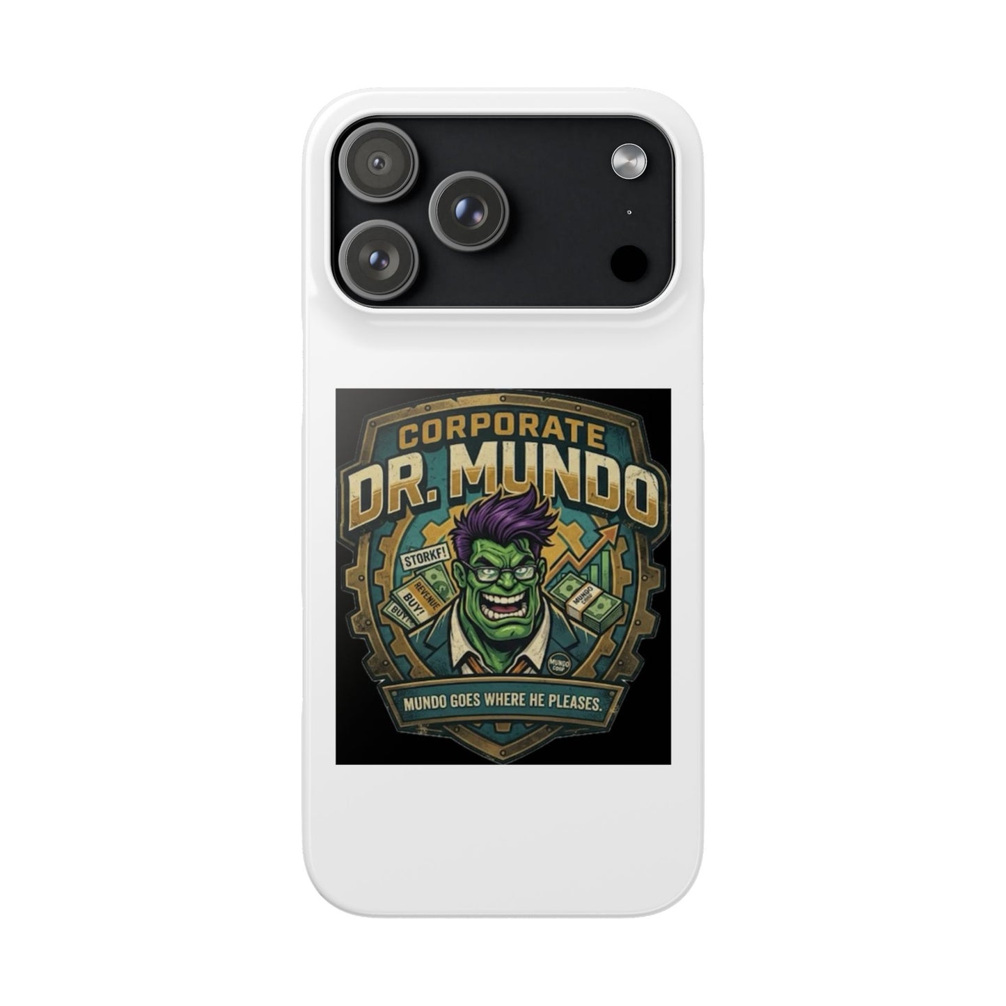 Corporate Dr. Mundo Phone Case — Funny Gaming Snap Case for League of Legends Fans