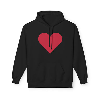 Heart & Rose Pattern Hoodie — Romantic Floral Valentine Pullover