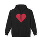 Heart & Rose Pattern Hoodie — Romantic Floral Valentine Pullover