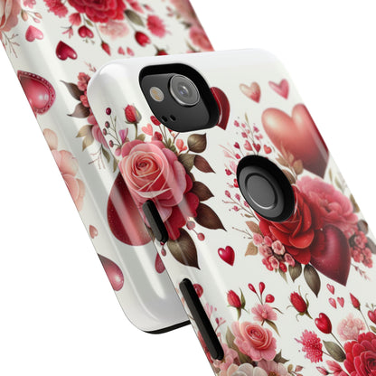 Heartfelt Floral Phone Case | Tough Cases for Love & Romance