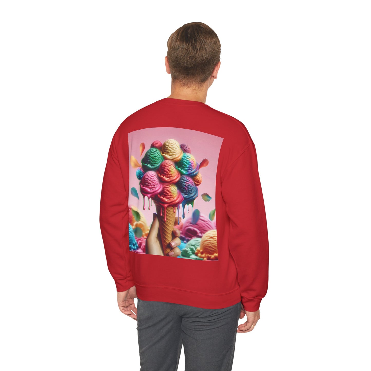 Colorful Ice Cream Crewneck Sweatshirt - Sweet Summer Vibes