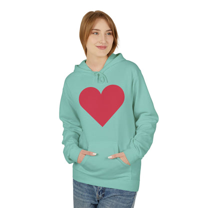 Heart & Rose Pattern Hoodie — Romantic Floral Valentine Pullover