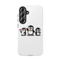 Penguin Pixel Trio Phone Case — Cute Retro 8‑Bit Penguin Family Protective Cover