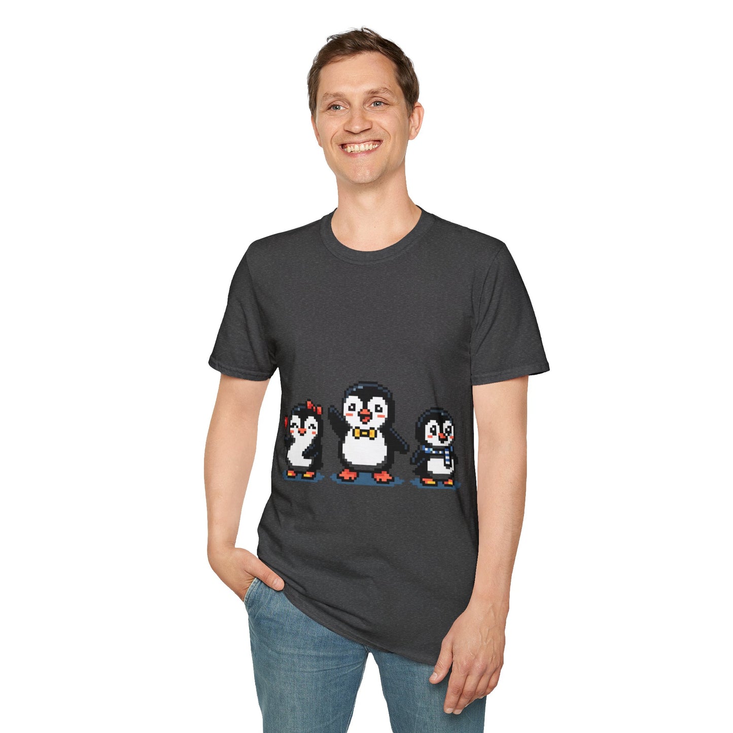 Penguin Pixel Tee — Cute Retro Pixel Art Penguins T-Shirt