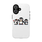 Penguin Pixel Trio Phone Case — Cute Retro 8‑Bit Penguin Family Protective Cover