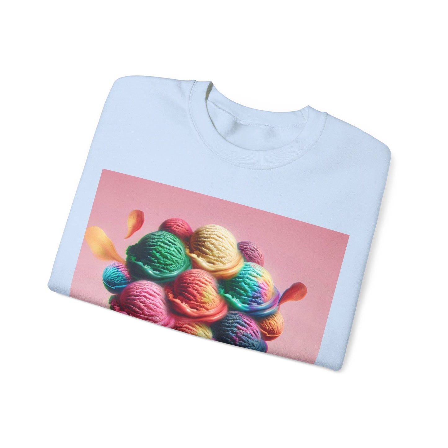 Colorful Ice Cream Crewneck Sweatshirt - Sweet Summer Vibes