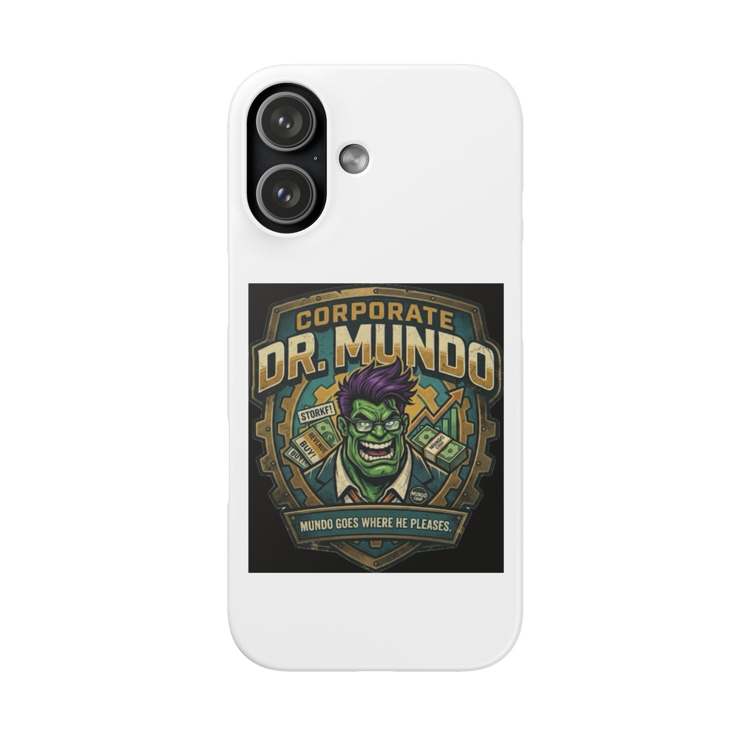 Corporate Dr. Mundo Phone Case — Funny Gaming Snap Case for League of Legends Fans