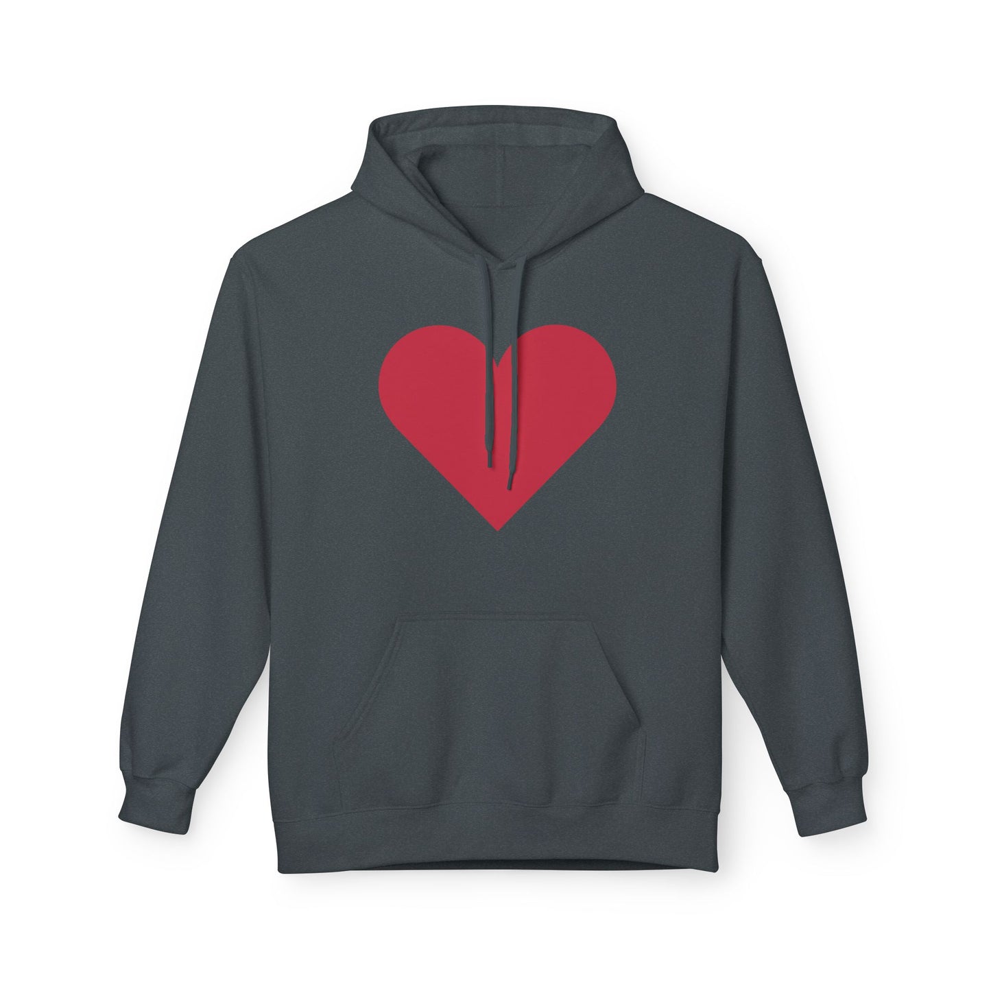 Heart & Rose Pattern Hoodie — Romantic Floral Valentine Pullover