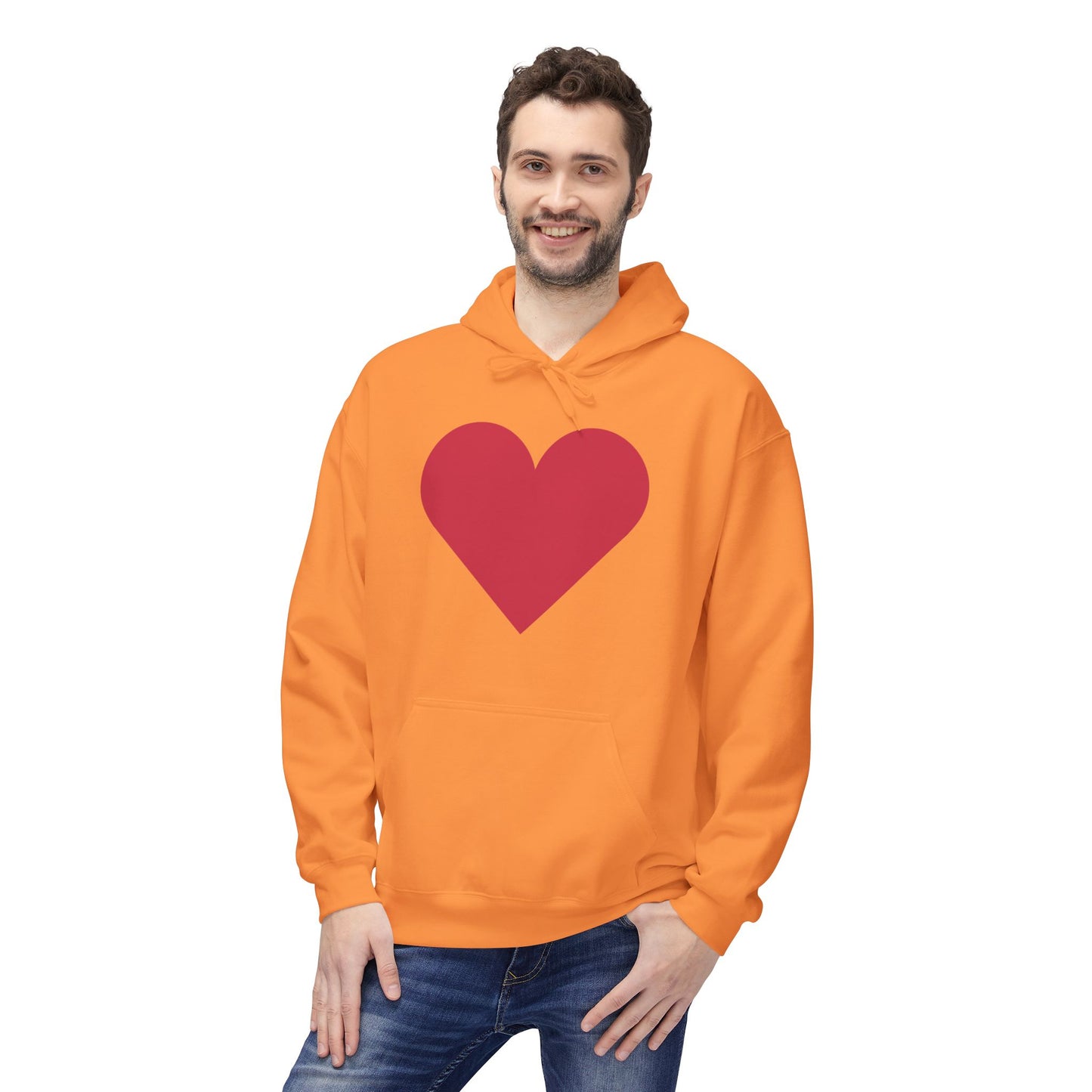 Heart & Rose Pattern Hoodie — Romantic Floral Valentine Pullover
