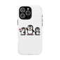 Penguin Pixel Trio Phone Case — Cute Retro 8‑Bit Penguin Family Protective Cover
