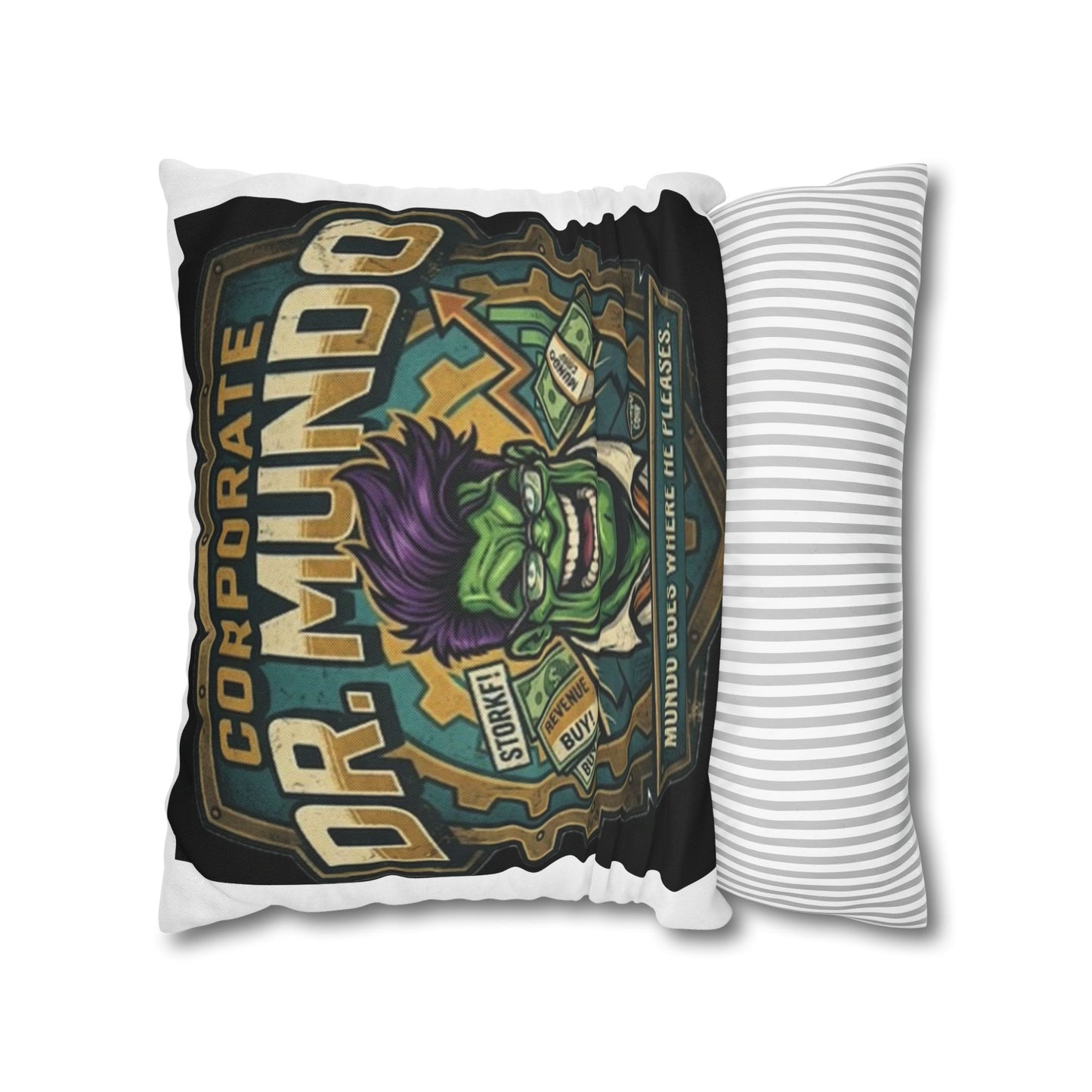 Dr. Mundo Corporate Pillowcase — Funny Gaming Monster Throw Pillowcase