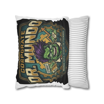 Dr. Mundo Corporate Pillowcase — Funny Gaming Monster Throw Pillowcase