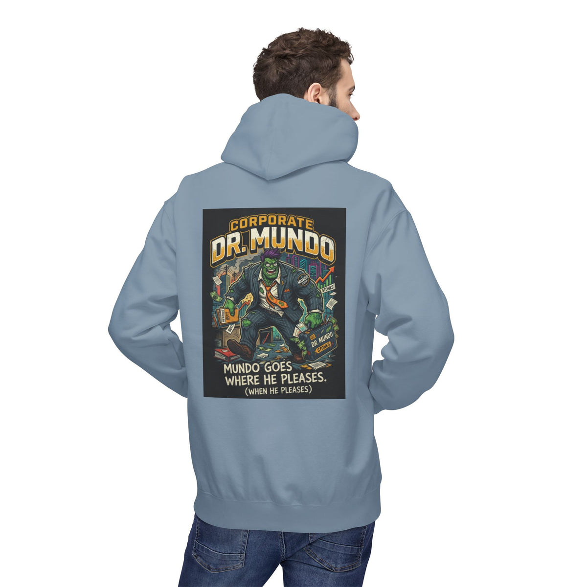 Dr Mundo Retro Arcade Hoodie league of legands— Gaming Champion Pullover