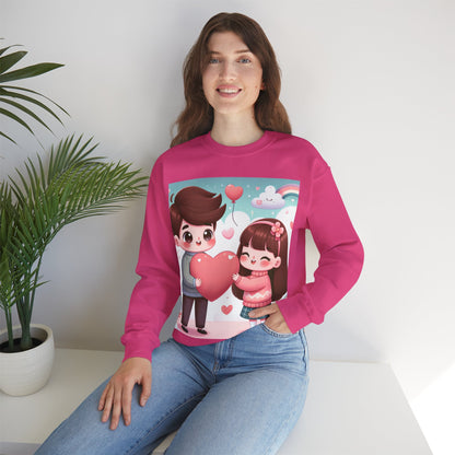 Cute Couples Love Sweatshirt - Unisex Heavy Blend™ - Perfect for Valentine’s Day & Anniversaries