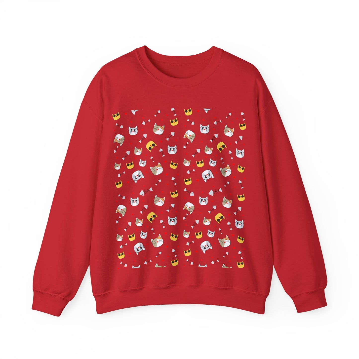 Cute Cartoon Animals Unisex Heavy Blend™ Crewneck Sweatshirt